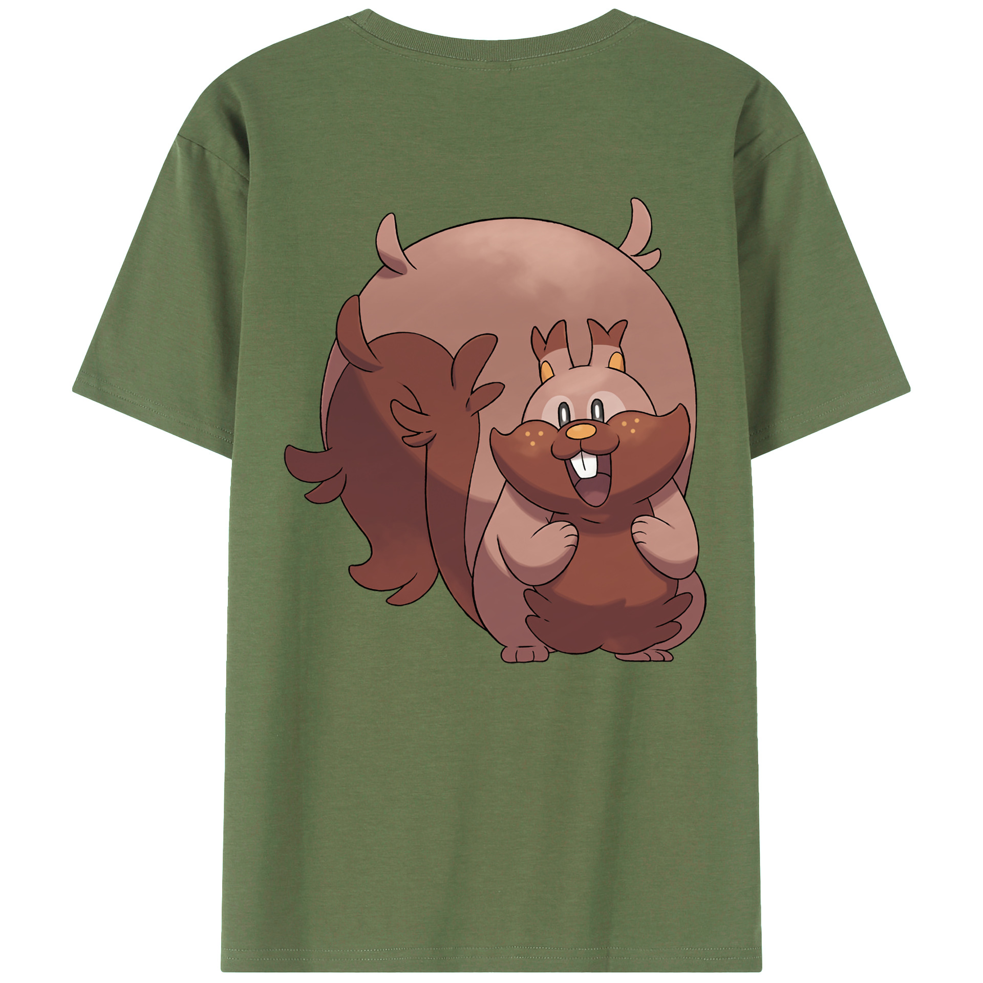（画像用） ポケットモンスター Pokémon 綿100％ メンズ半袖Tシャツ（バックプリント） 通気性